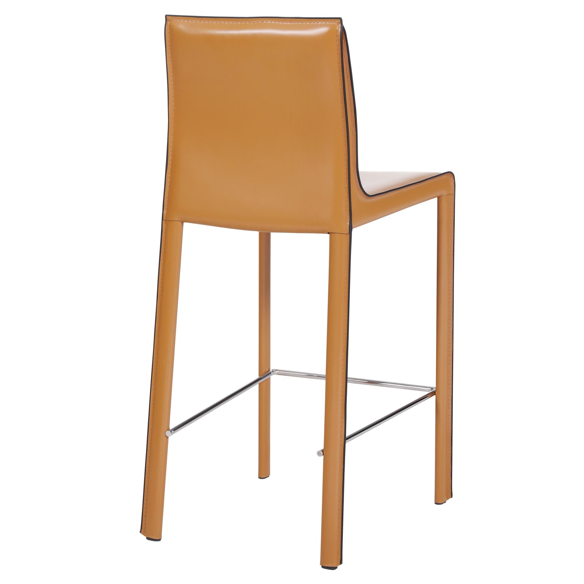 Gervin Recycled Leather Counter Stool - What A Room