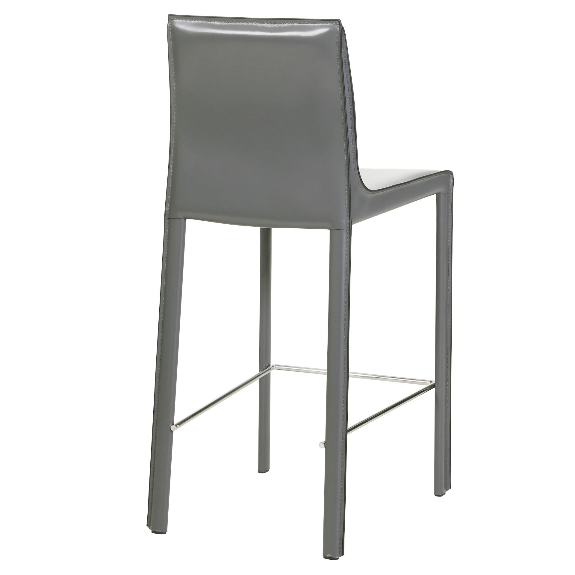 Gervin Recycled Leather Counter Stool - What A Room