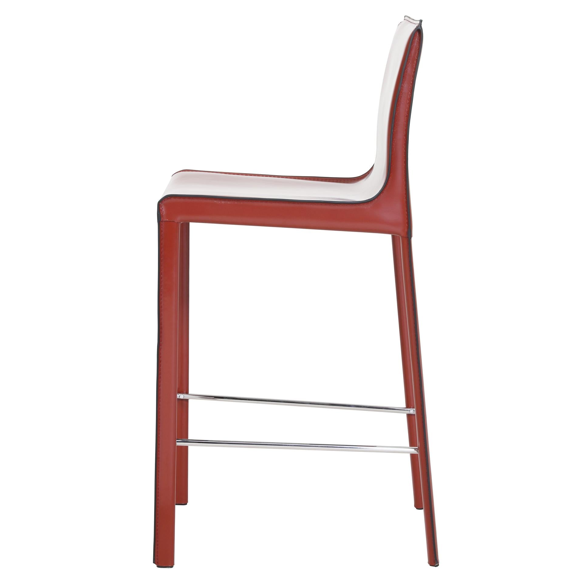Gervin Recycled Leather Counter Stool - What A Room