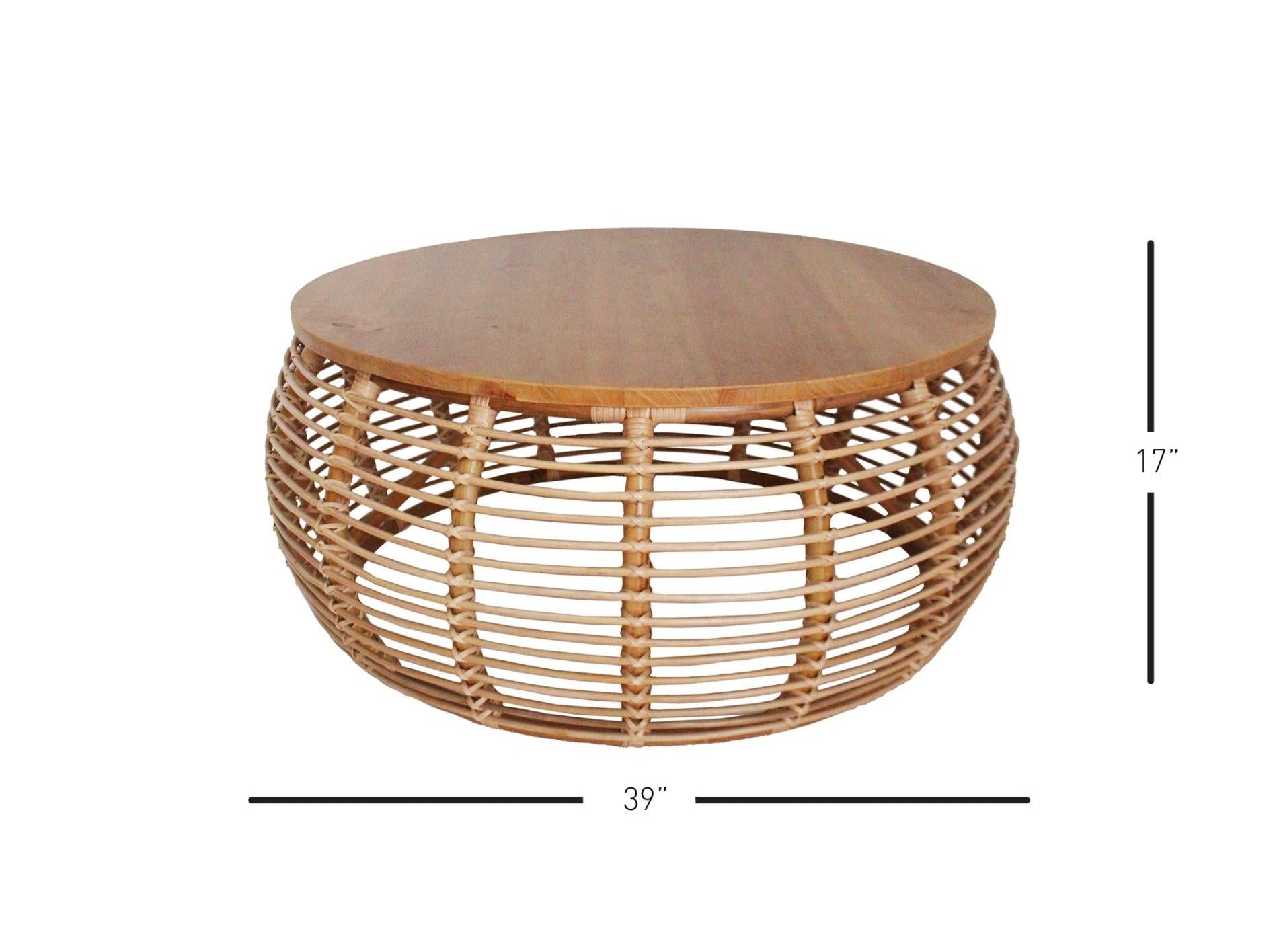 Iris Rattan Coffee Table - What A Room