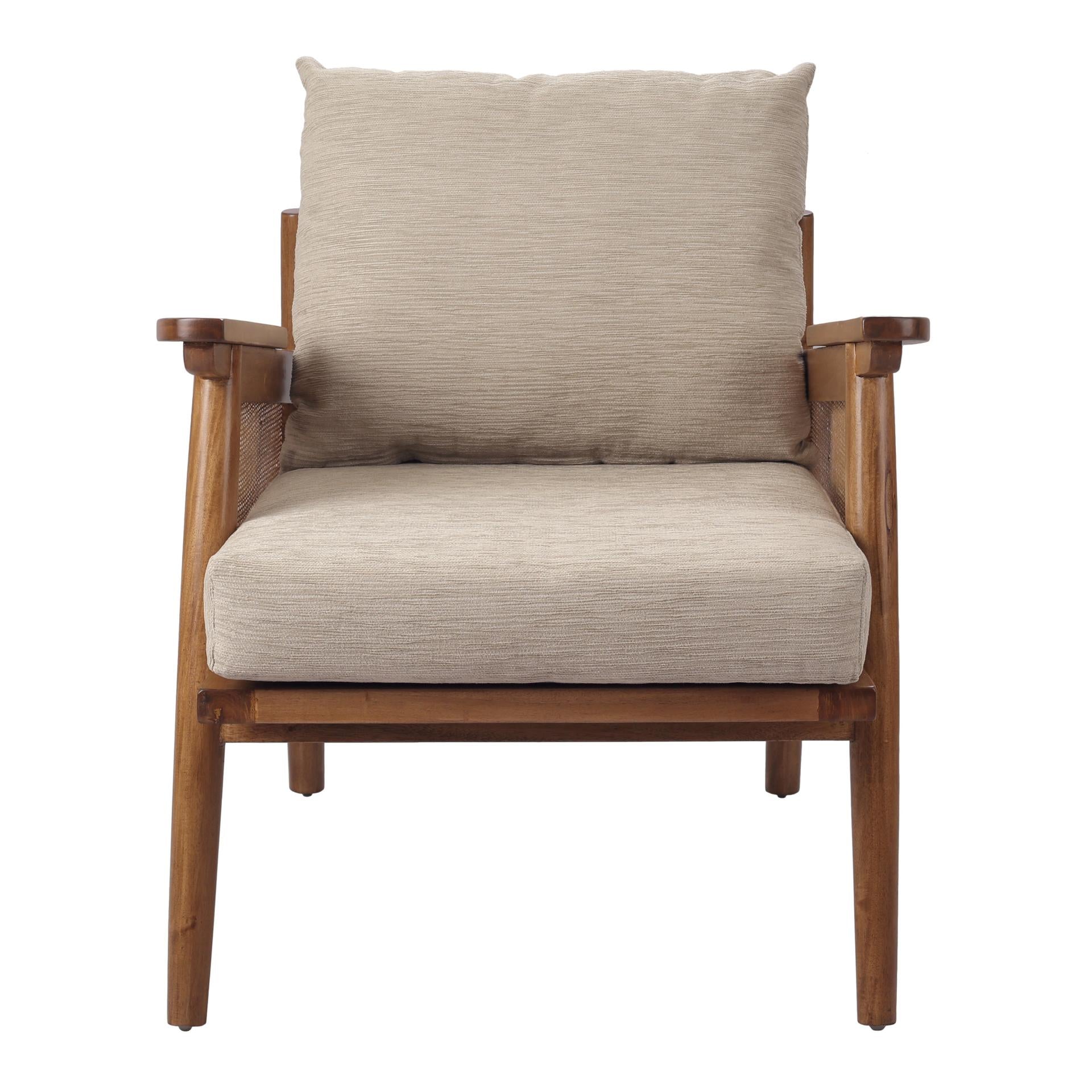 Teramo Mahogany Rattan Accent Arm Chair - What A Room