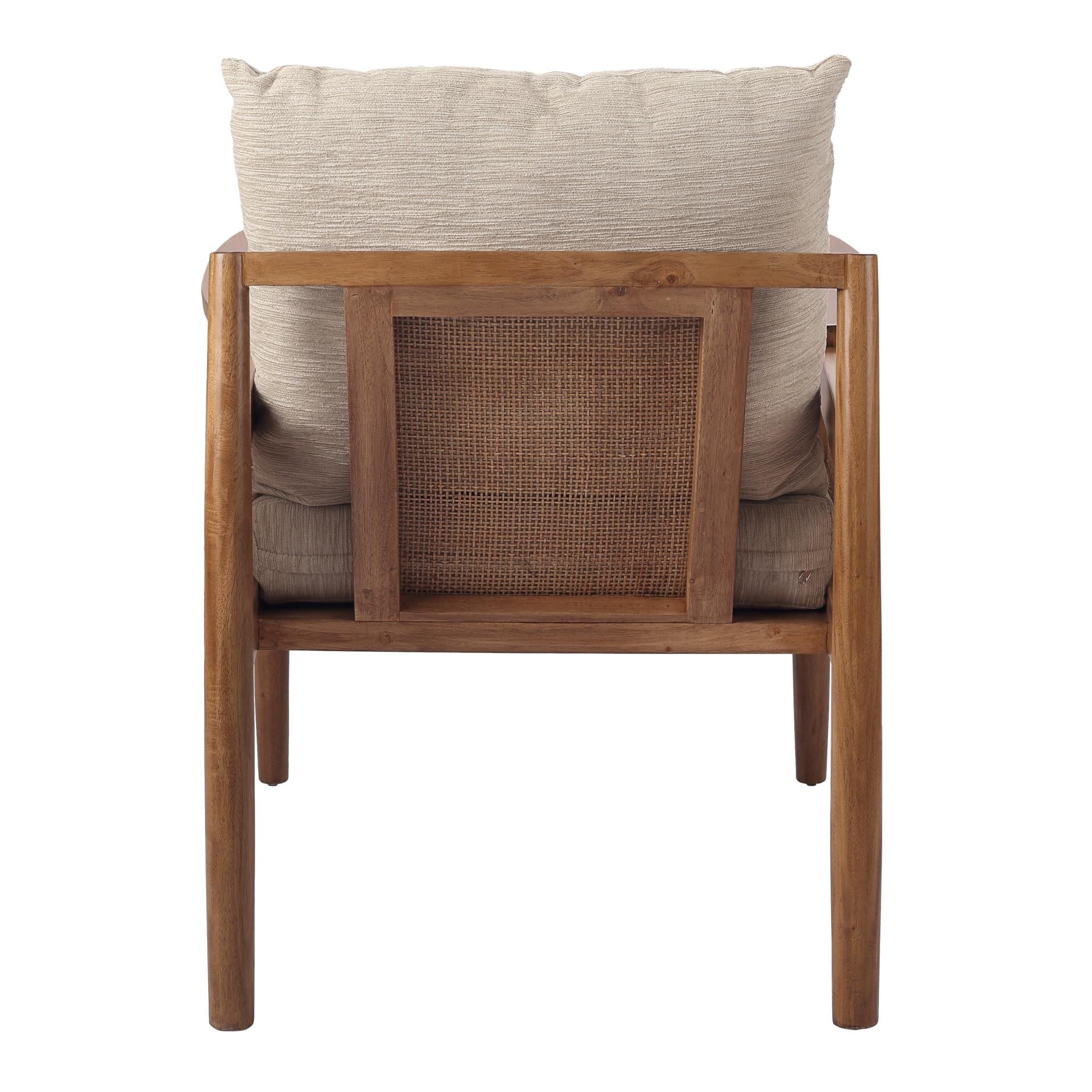 Teramo Mahogany Rattan Accent Arm Chair - What A Room
