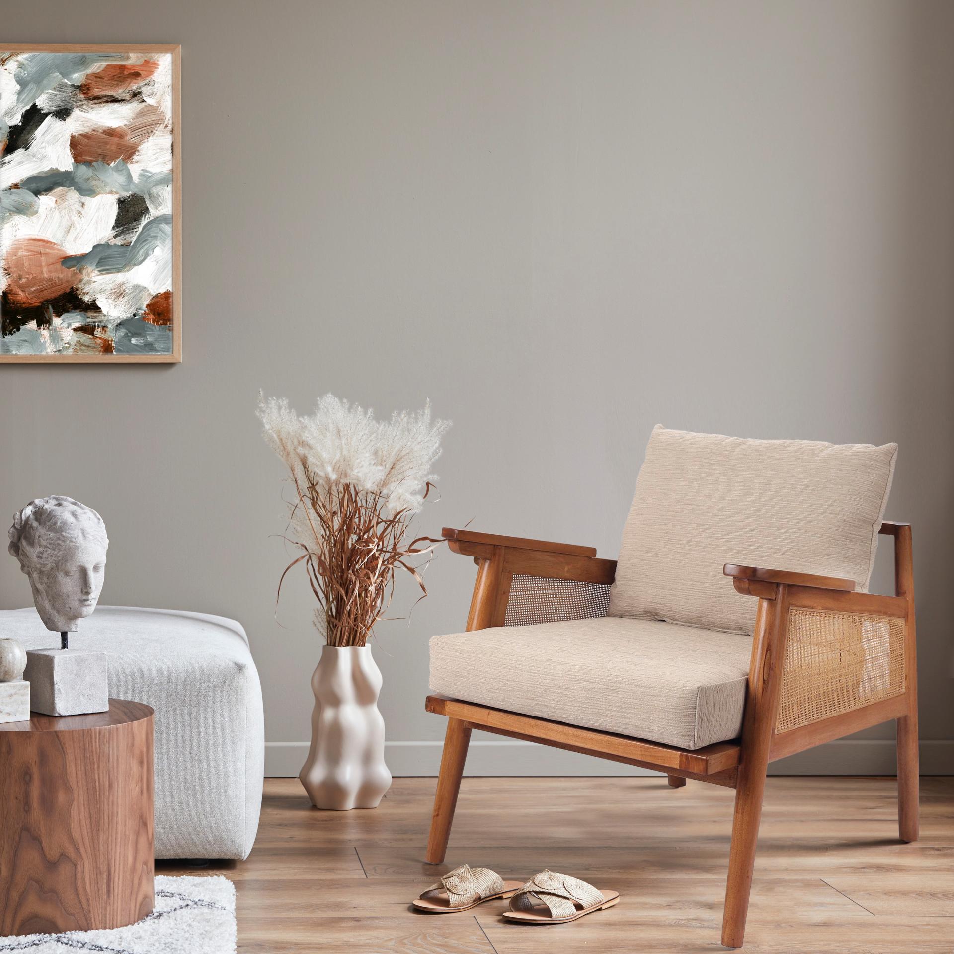 Teramo Mahogany Rattan Accent Arm Chair - What A Room