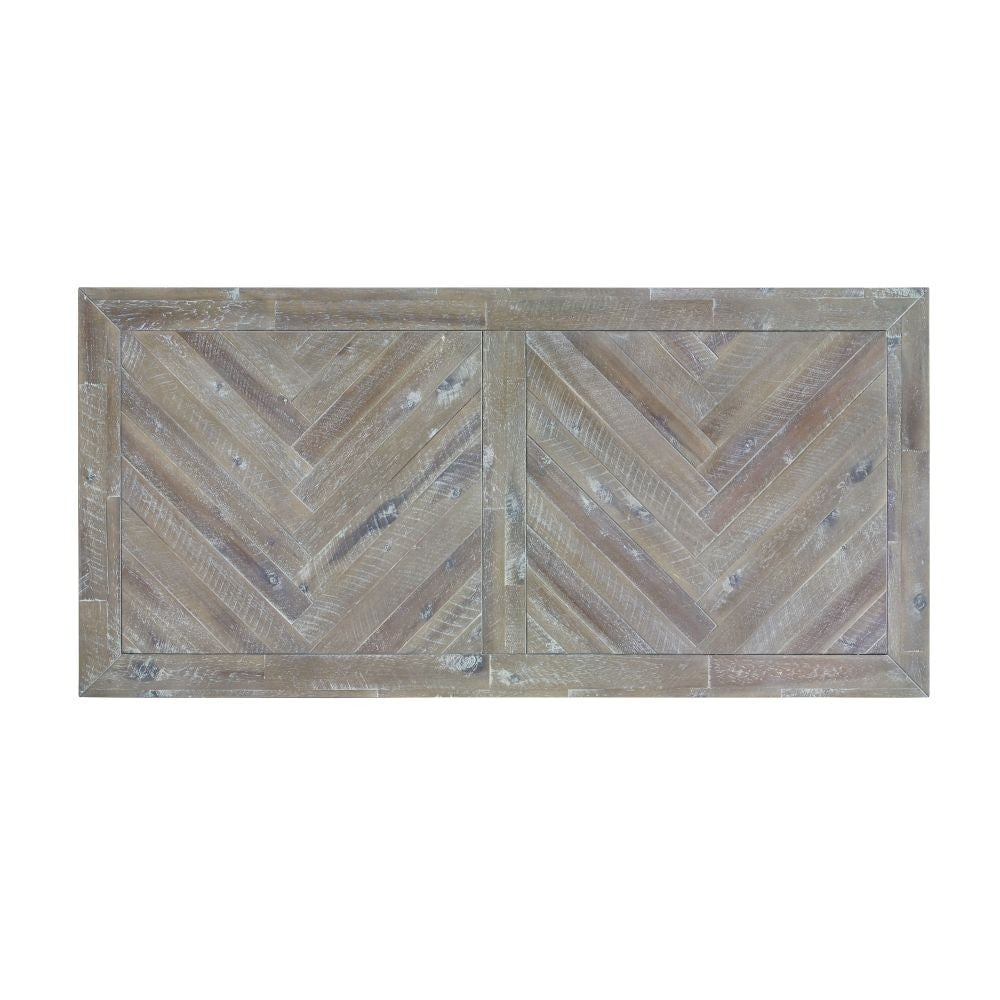 Herringbone Solid Wood Two Drawer Coffee Table - What A Room