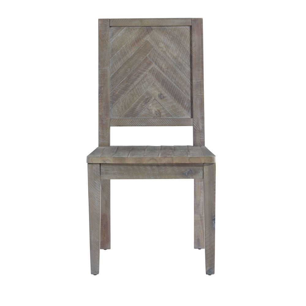 Herringbone Solid Wood Upholstered Dining Chair - What A Room