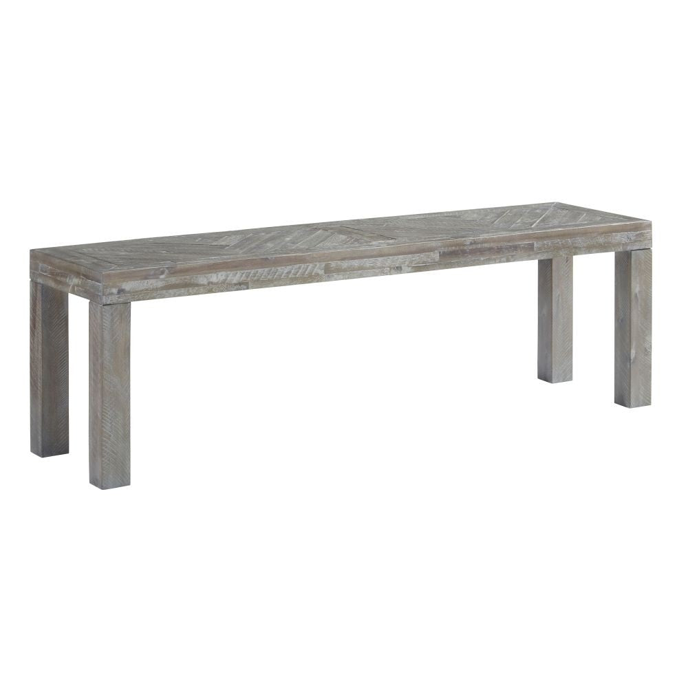 Herringbone Solid Wood Dining Bench - What A Room