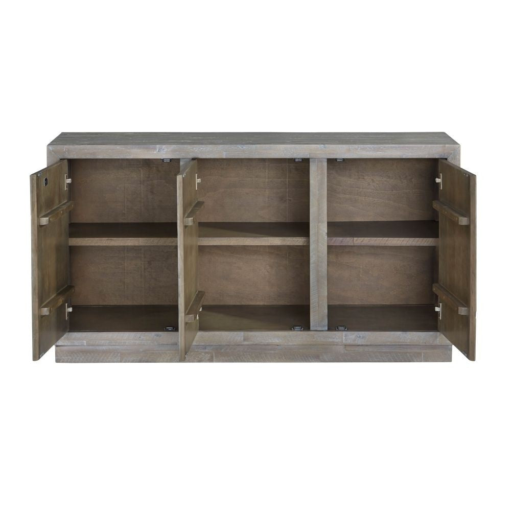 Herringbone Solid Wood Three Door Sideboard - What A Room