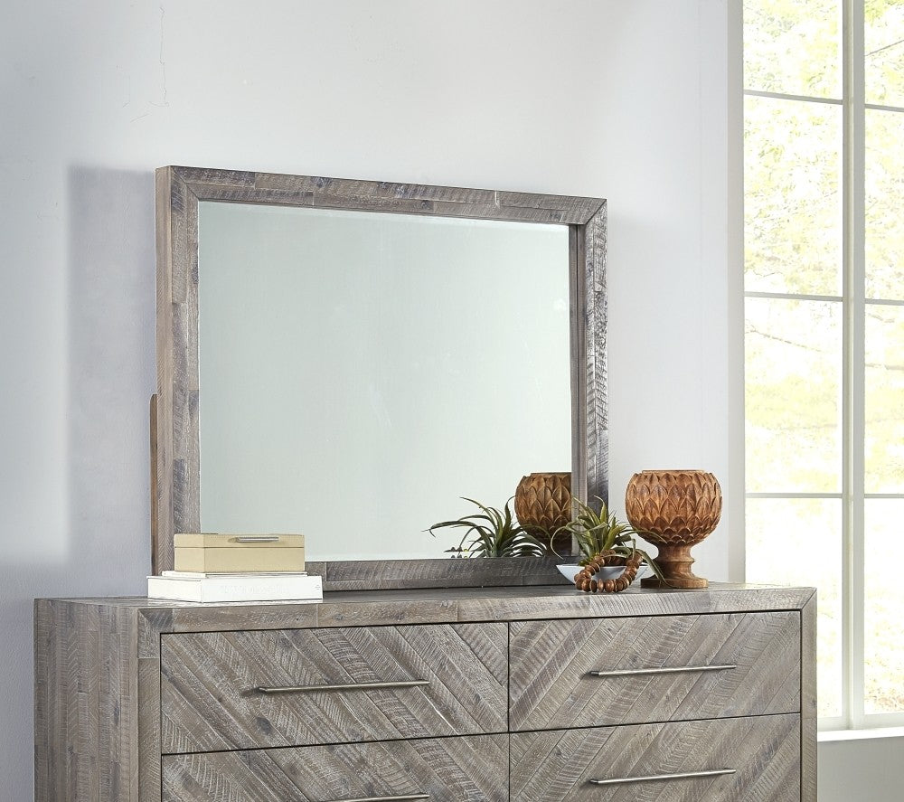 Alexandra Solid Wood Solid Wood Beveled Glass Mirror - What A Room