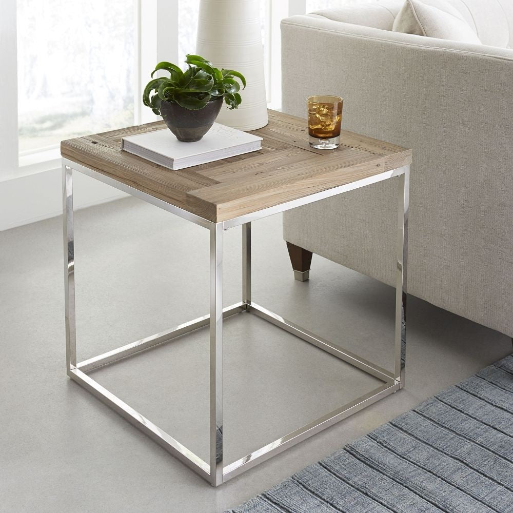 Ace Reclaimed Wood End Table - What A Room