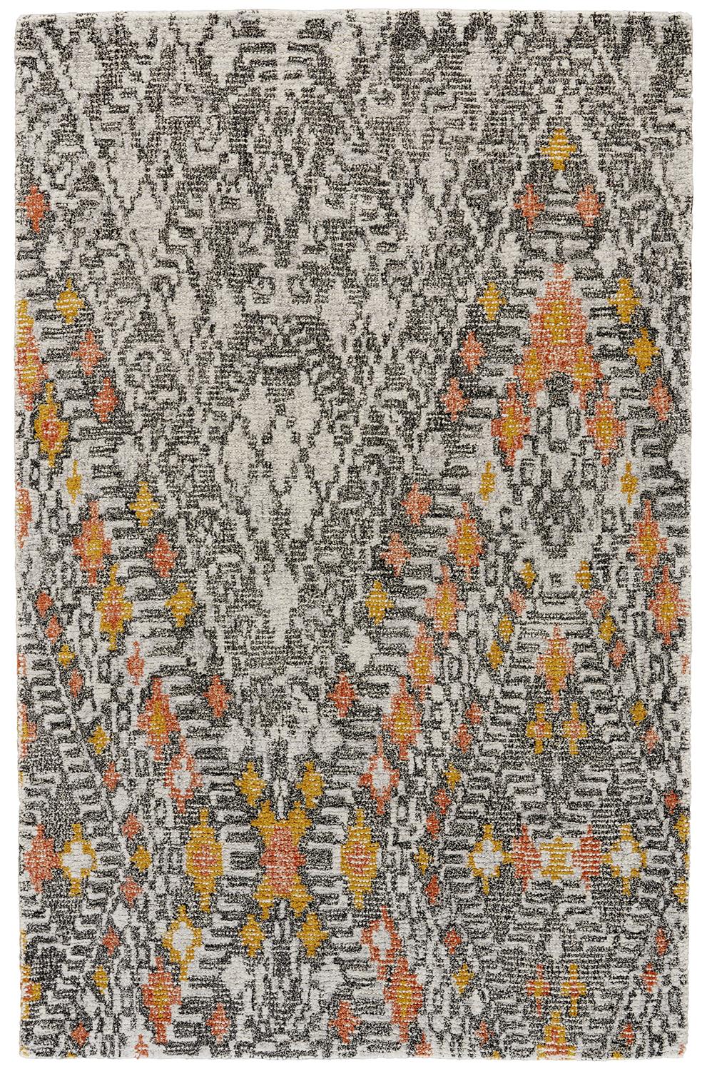 A tangerine splash of color meets old world Egypt in this Rug from Santa Clara Store