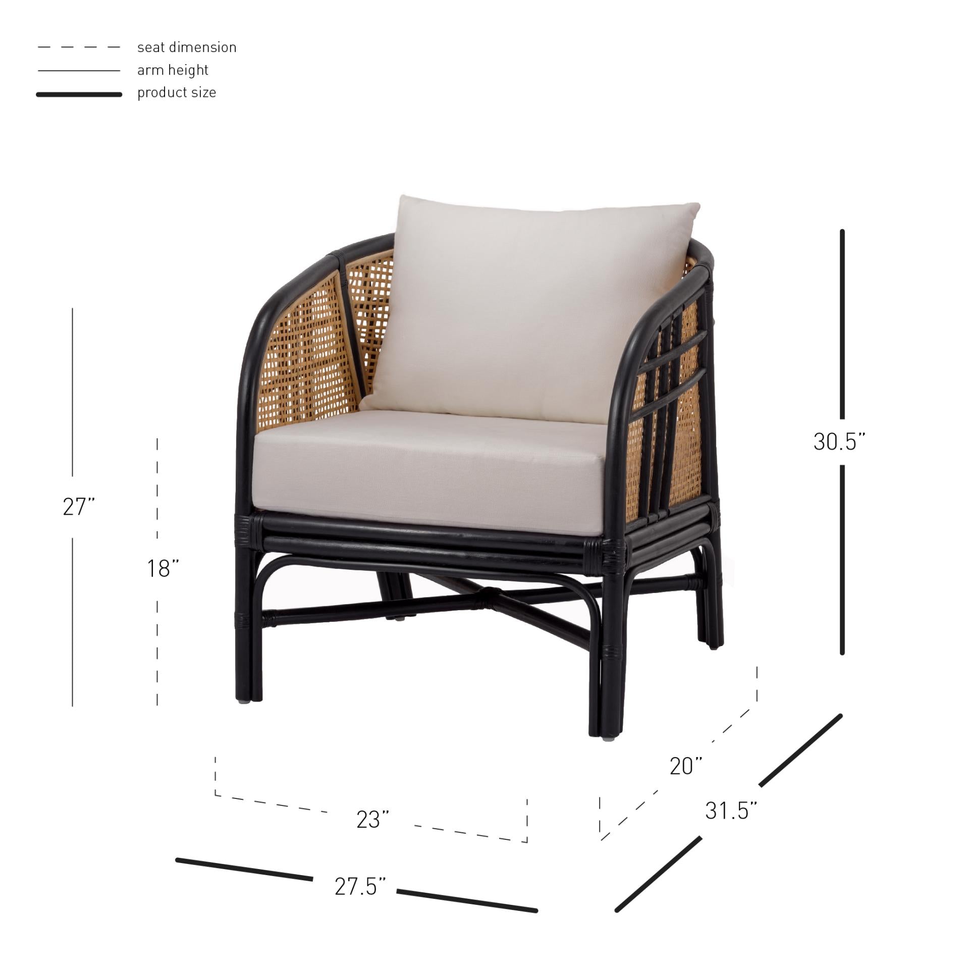 Ferrara Rattan Accent Chair - What A Room