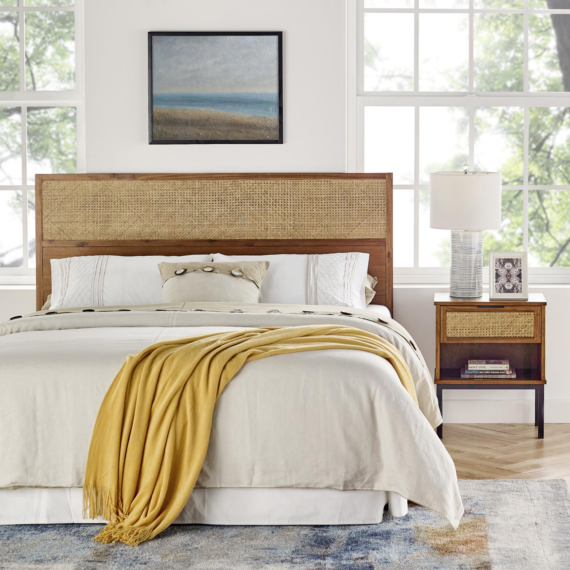 Caine Rattan Night Stand/ Side Table - What A Room