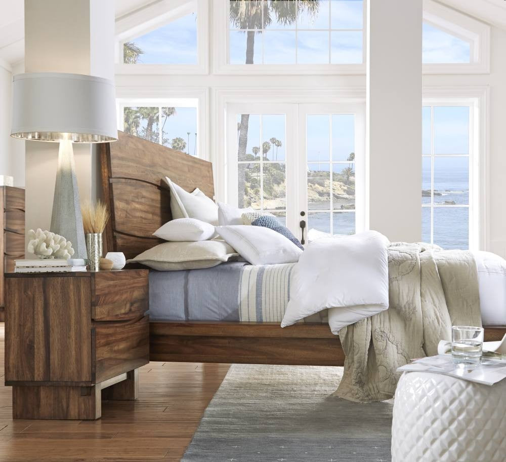 Ocean Two Drawer Solid Wood Nightstand - What A Room