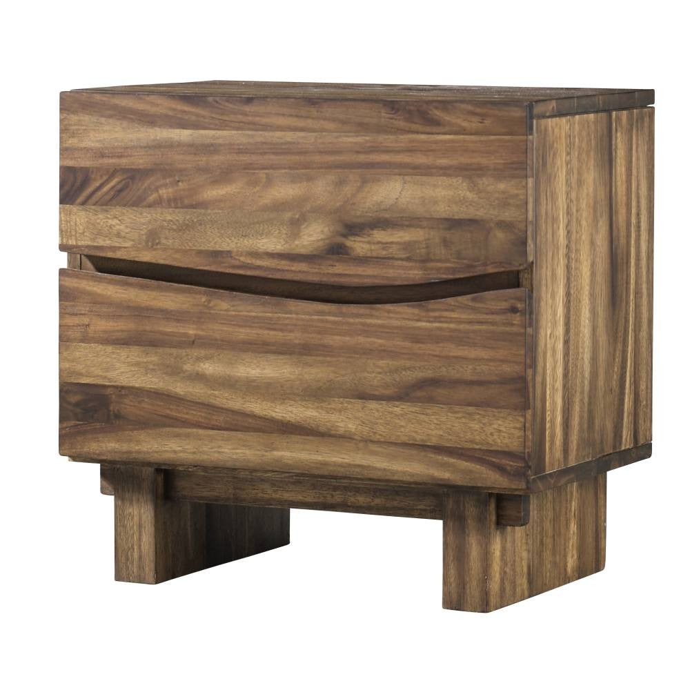 Ocean Two Drawer Solid Wood Nightstand - What A Room