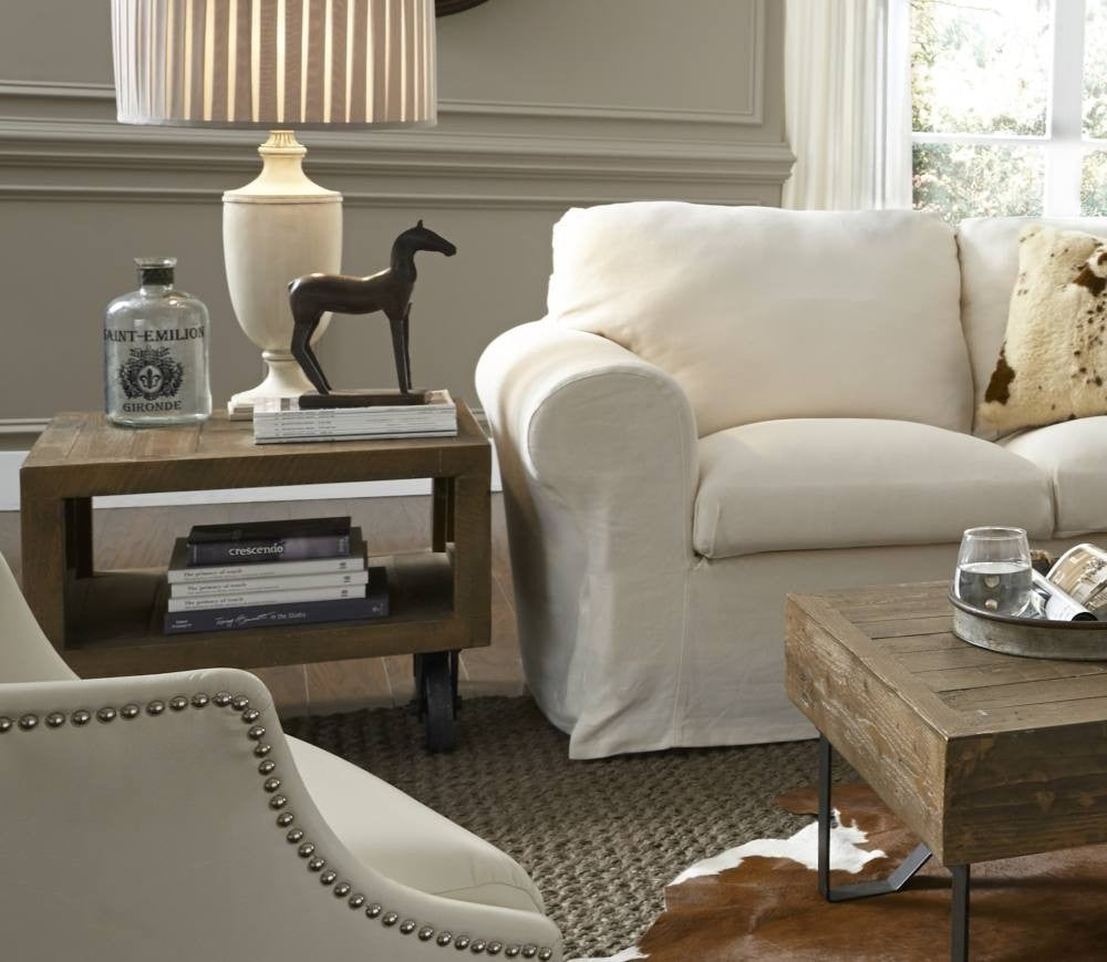 Coalburn Reclaimed Wood Square Side Table - What A Room