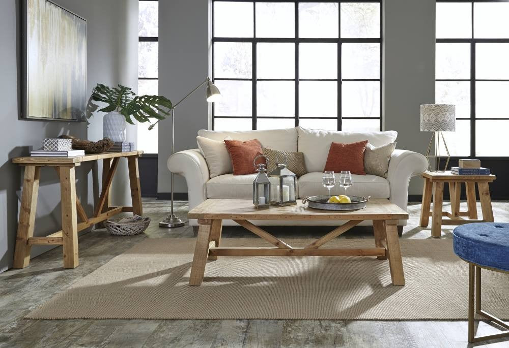 Harby Reclaimed Wood Square Side Table - What A Room