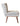 Upholstered Accent Chair with Wooden Leg Black and White - What A Room