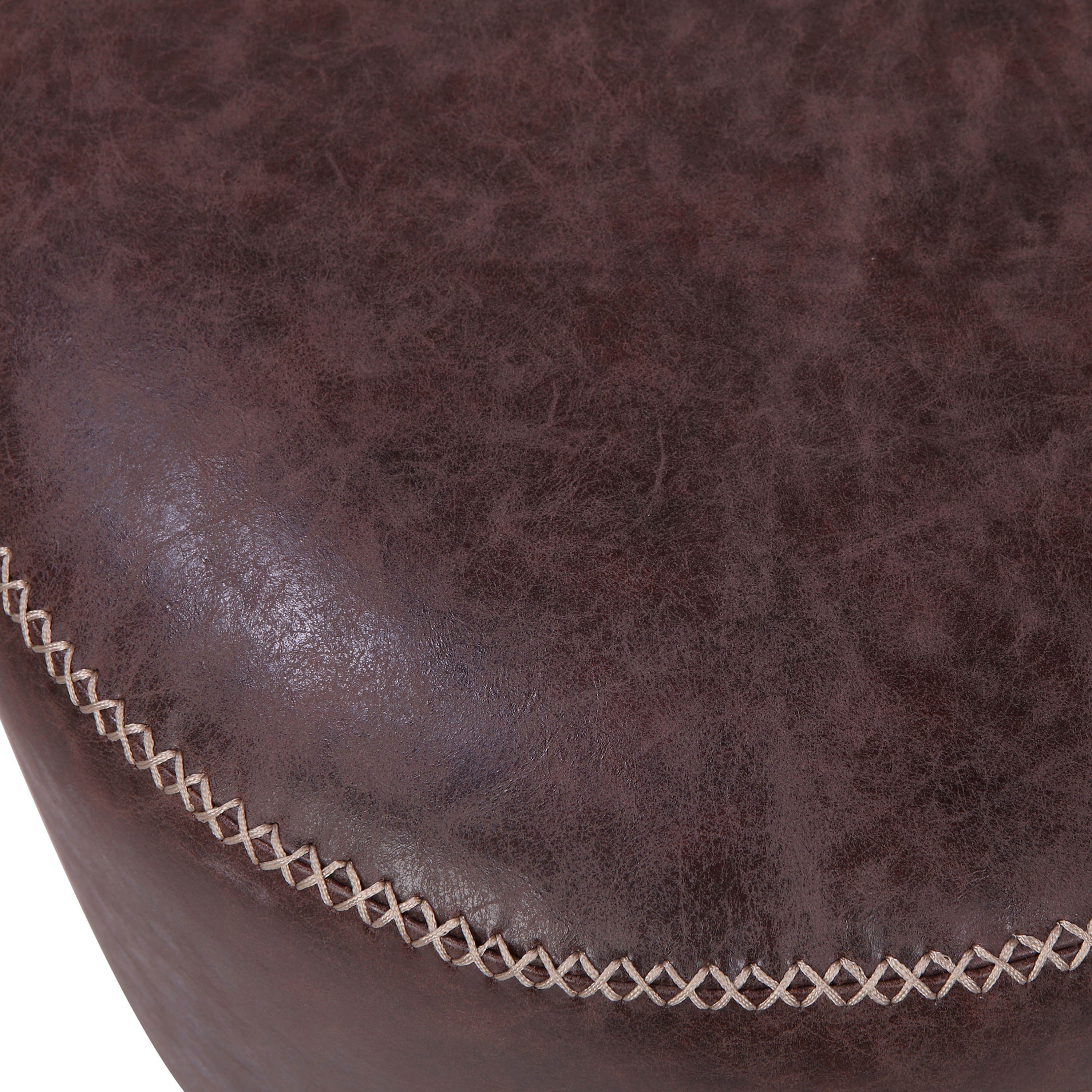 Gaia PU Round Ottoman - What A Room