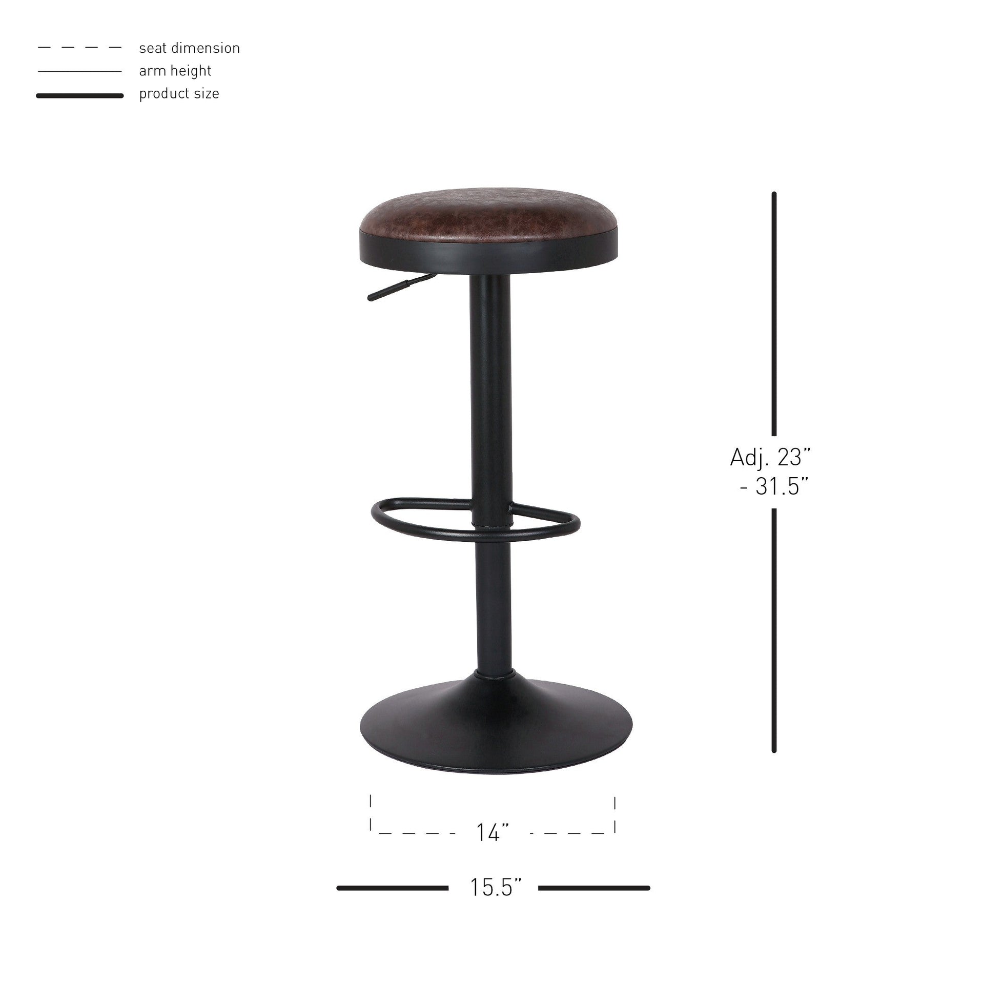 Juno Gaslift Bar Stool - What A Room