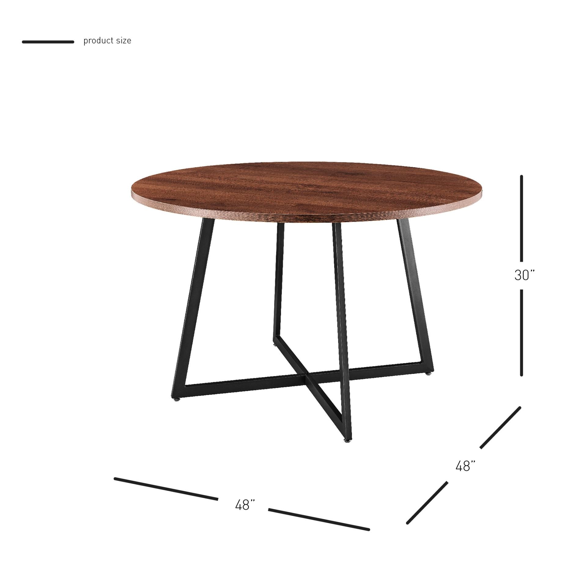 Courtdale KD 48" Round Dining Table - What A Room