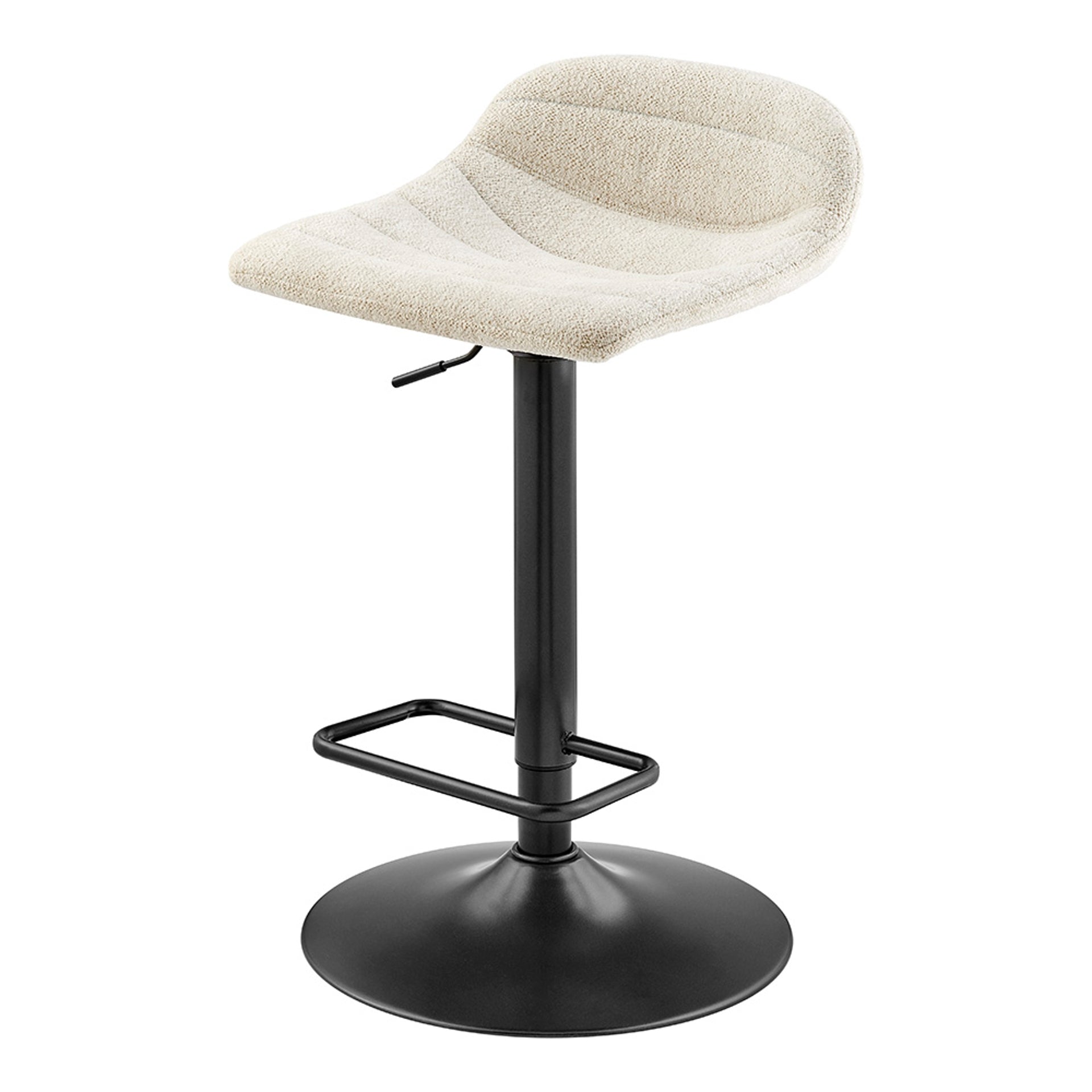 Koa Fabric Gaslift Swivel Bar Stool - What A Room