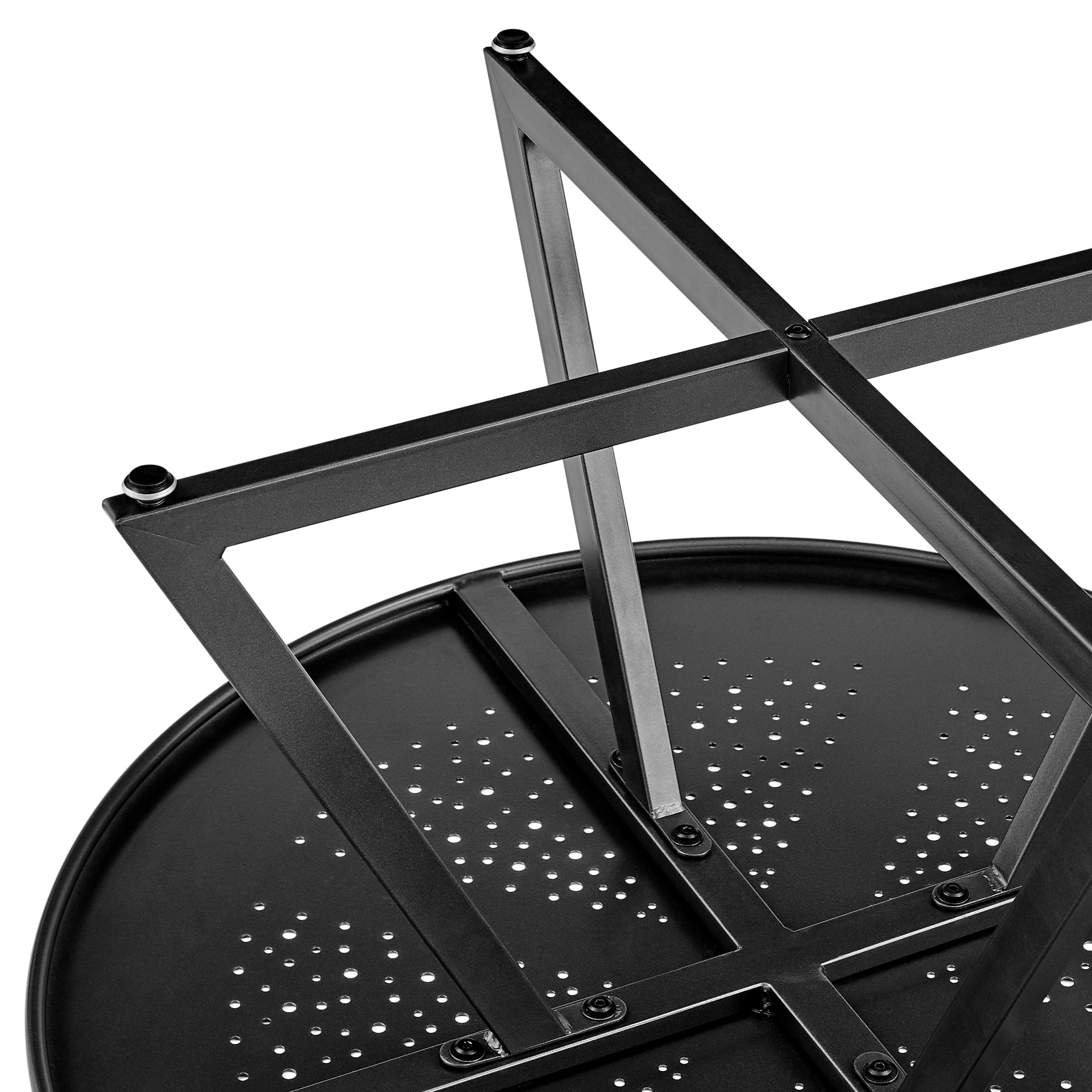 Markle Outdoor Metal Round Coffee Table - What A Room