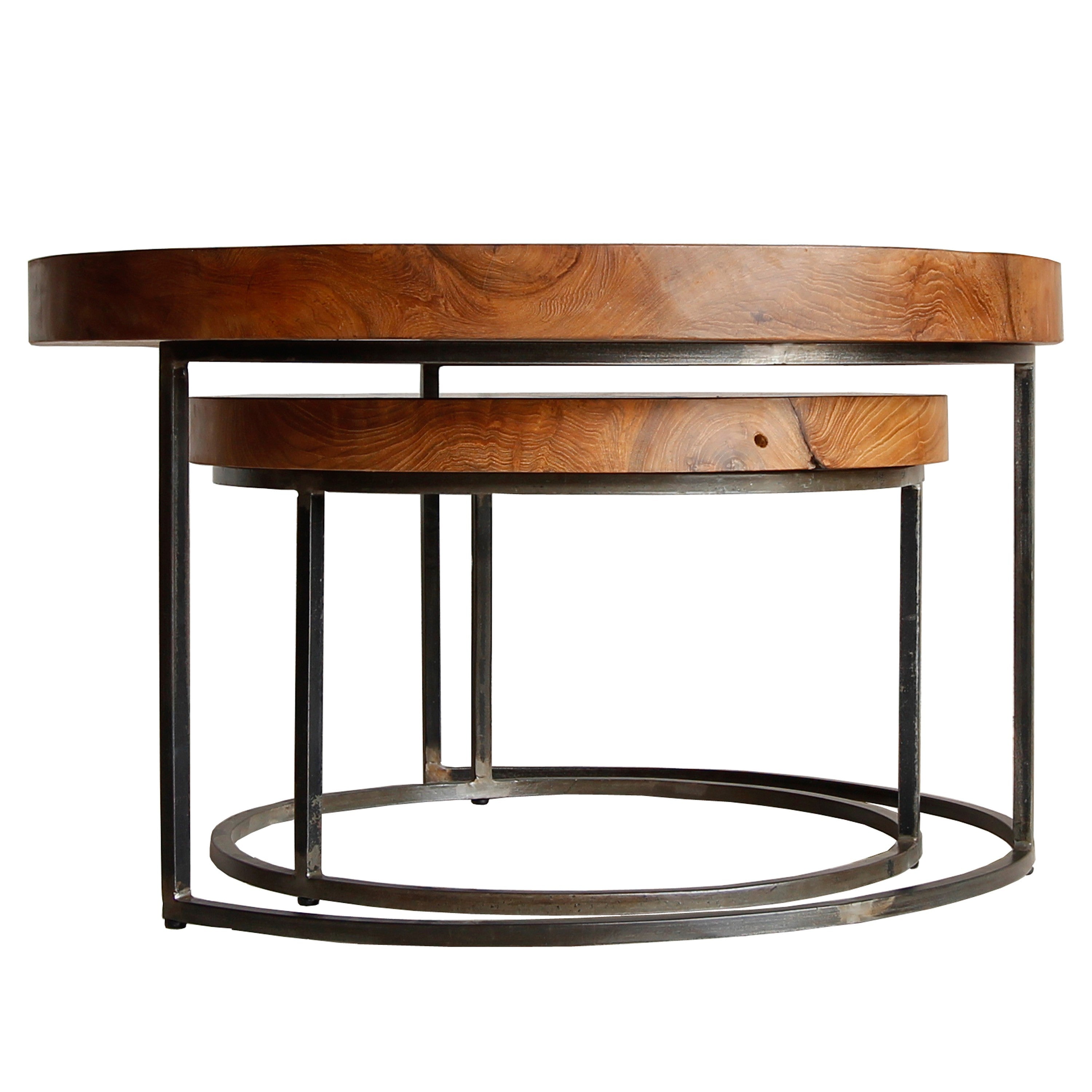 Otto Reclaimed Teak Root Coffee Table Set of 2 - What A Room