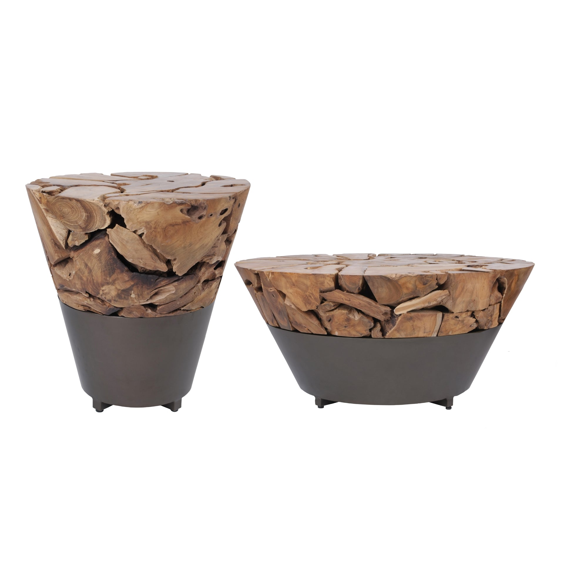 Bruno  Recycled Teak Root Side/ End Table - What A Room