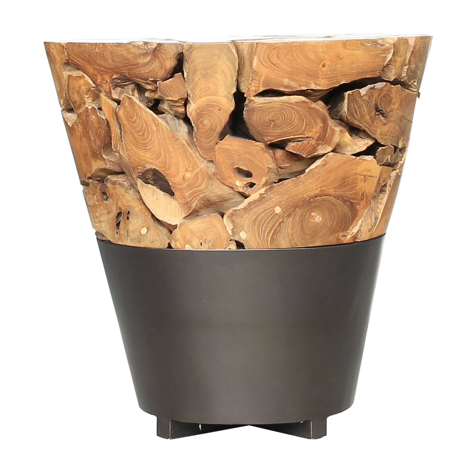 Bruno  Recycled Teak Root Side/ End Table - What A Room
