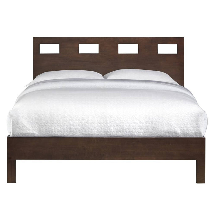 Nevis Riva Platform Bed in Espresso - What A Room