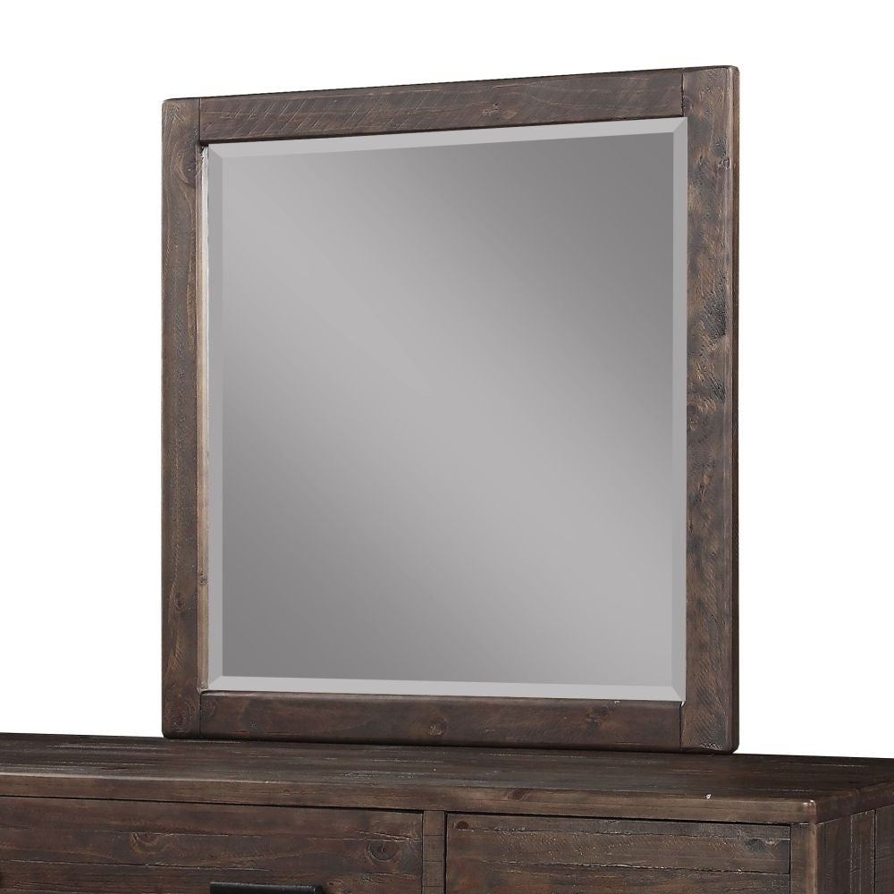 McKinney Solid Wood Beveled Glass Mirror - What A Room