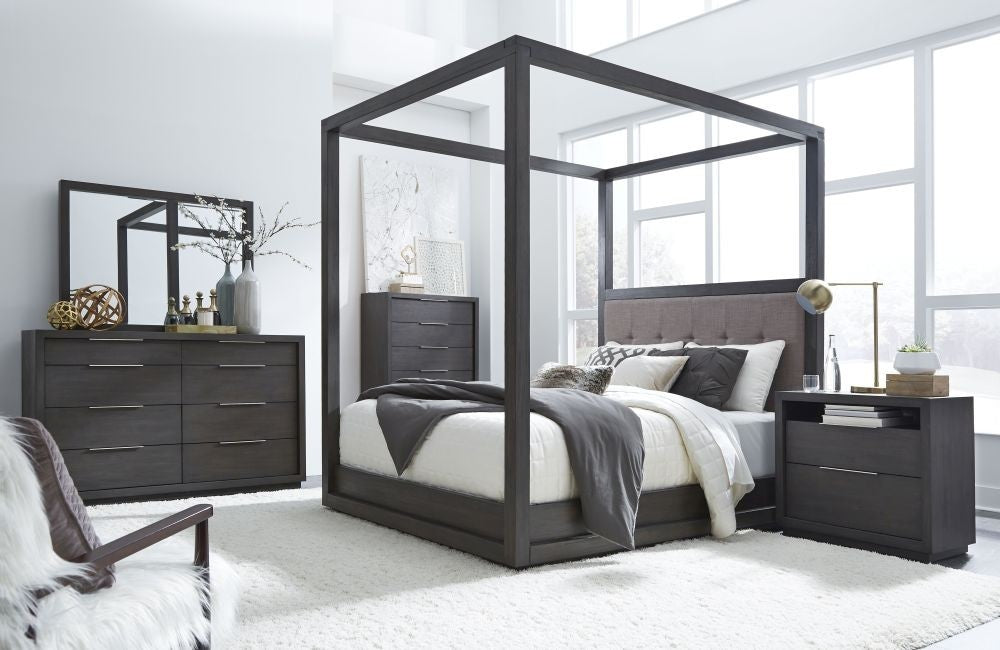 Oxford Canopy Bed in Dolphin - What A Room