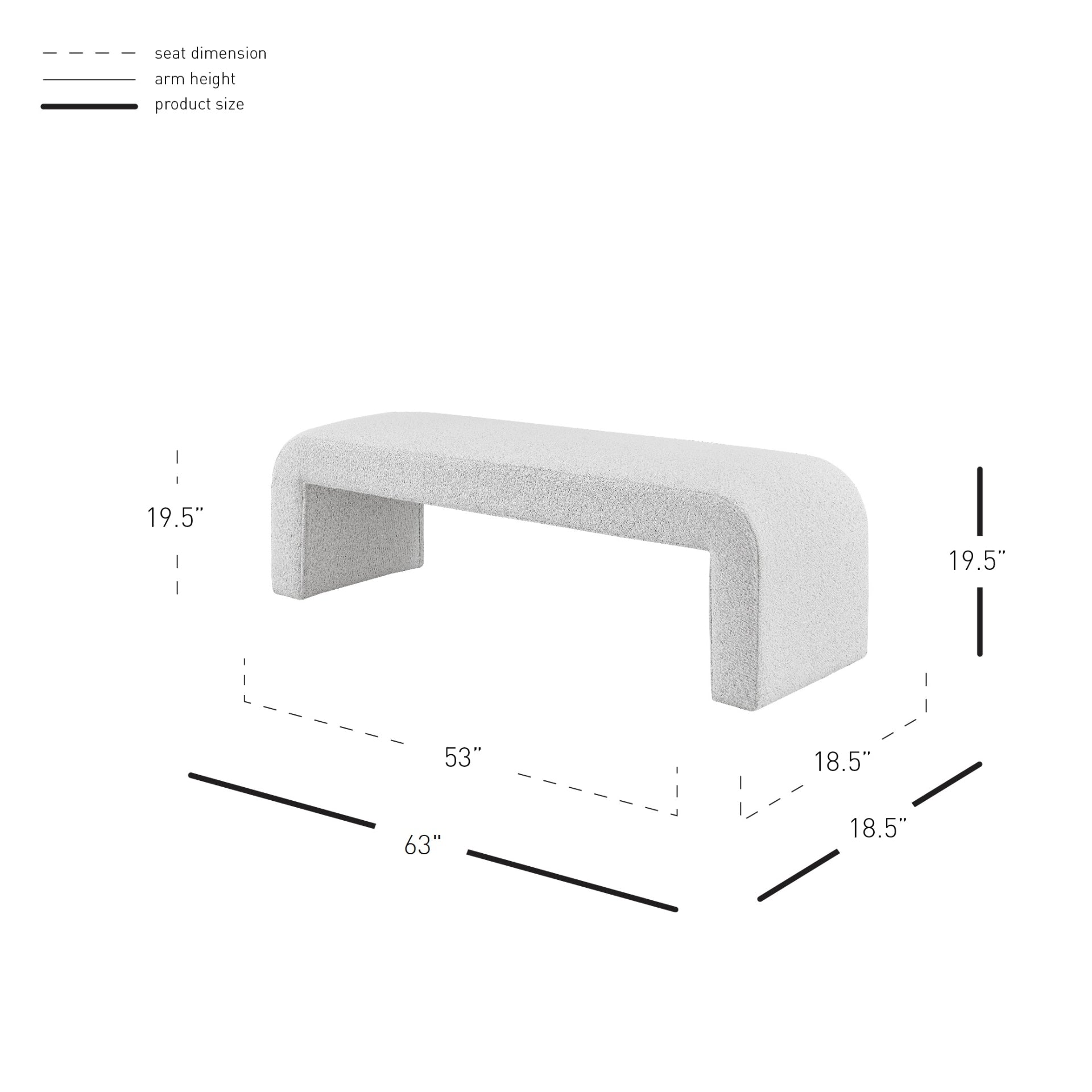 Vioreen Fabric Bench - What A Room