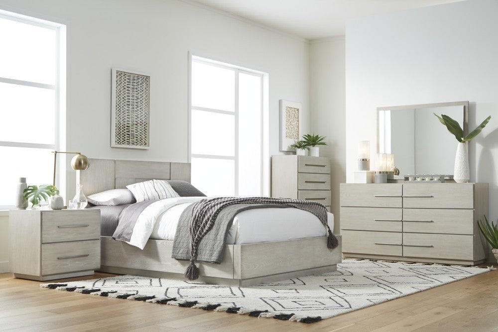 Destination Panel Bed in Cotton Grey - What A Room