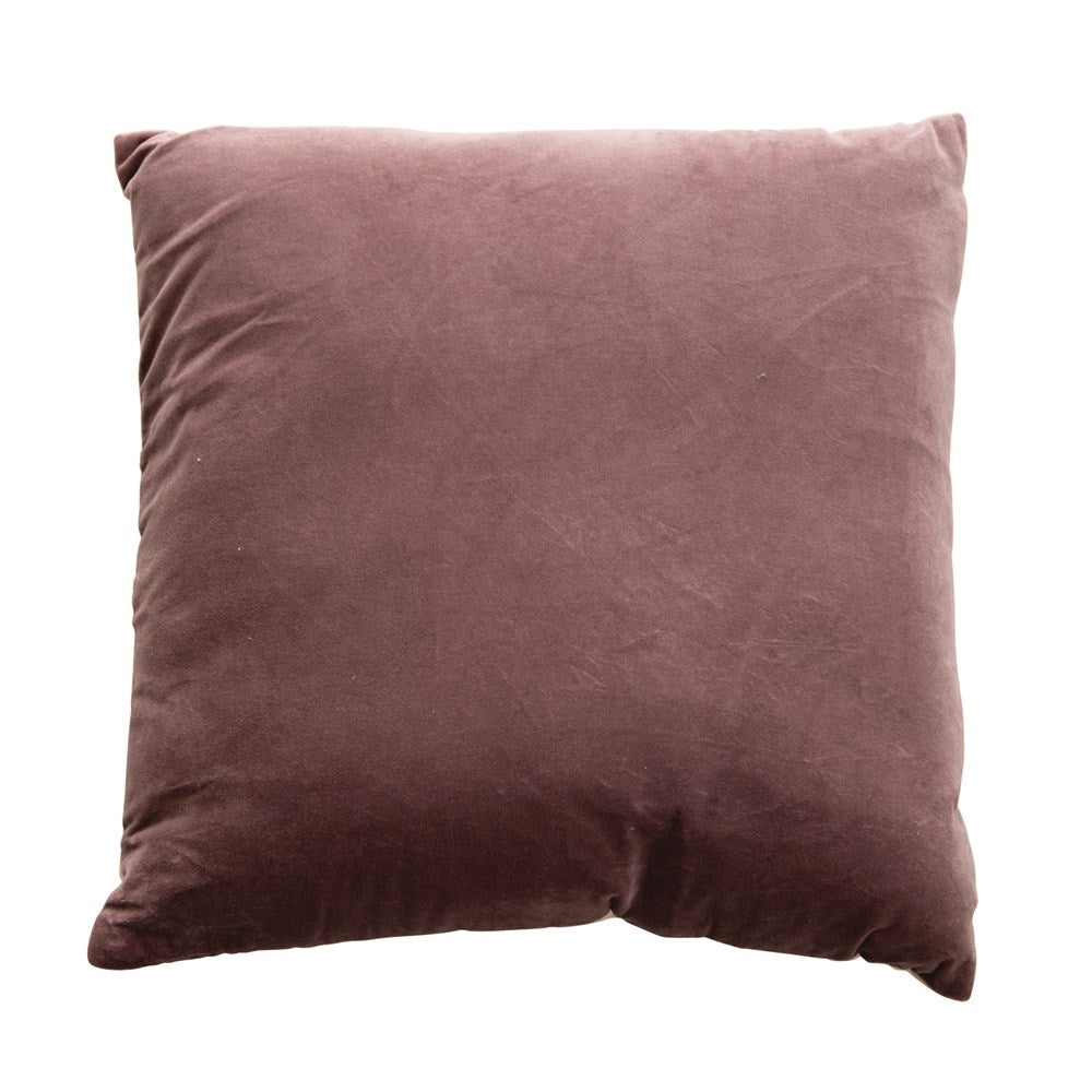 Blush colored 20" Square Cotton Velvet Throw Pillow - What A Room San Jose Furniture Showroom