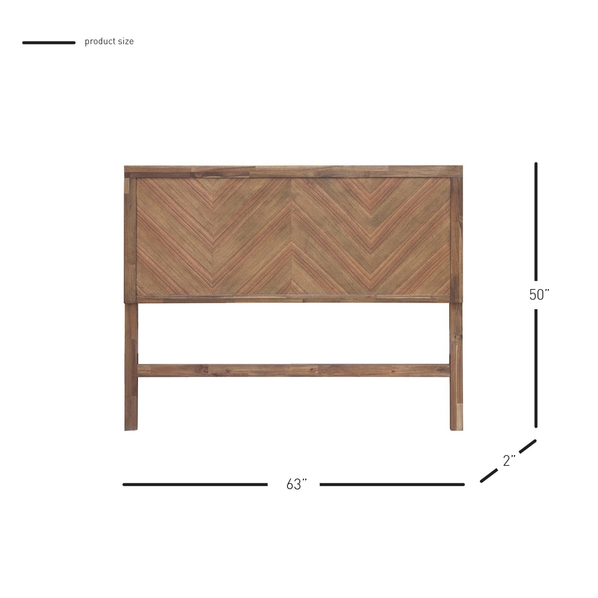Piero Chevron Queen Headboard - What A Room