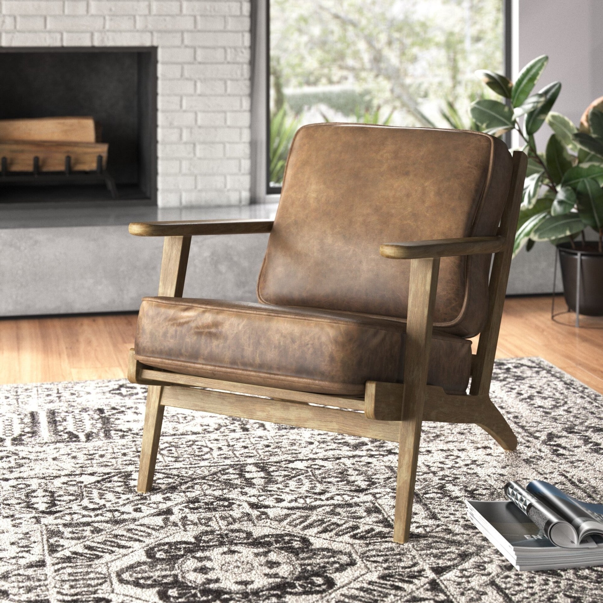 Albert PU Accent Chair - What A Room