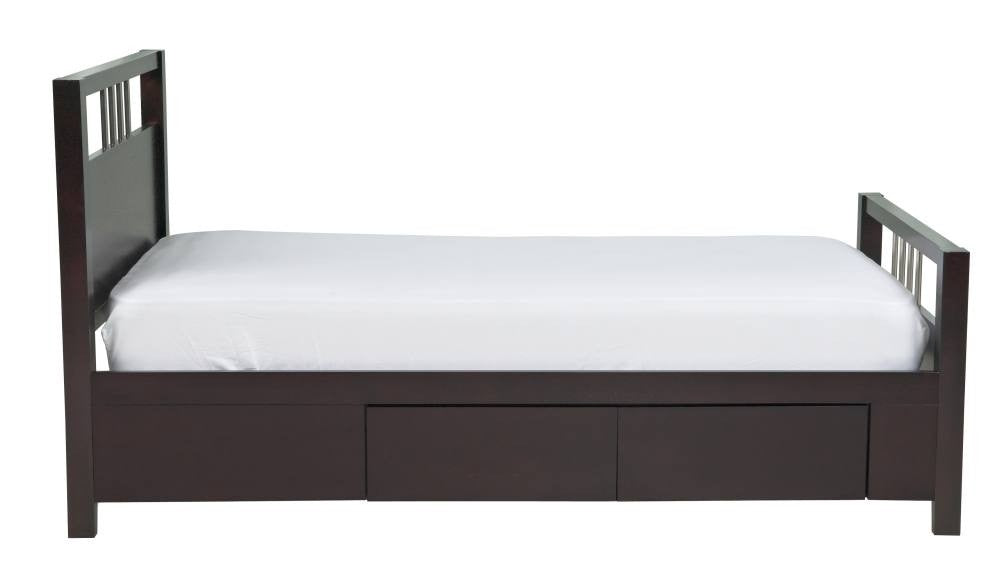 Nevis Platform Storage Bed in Espresso - What A Room