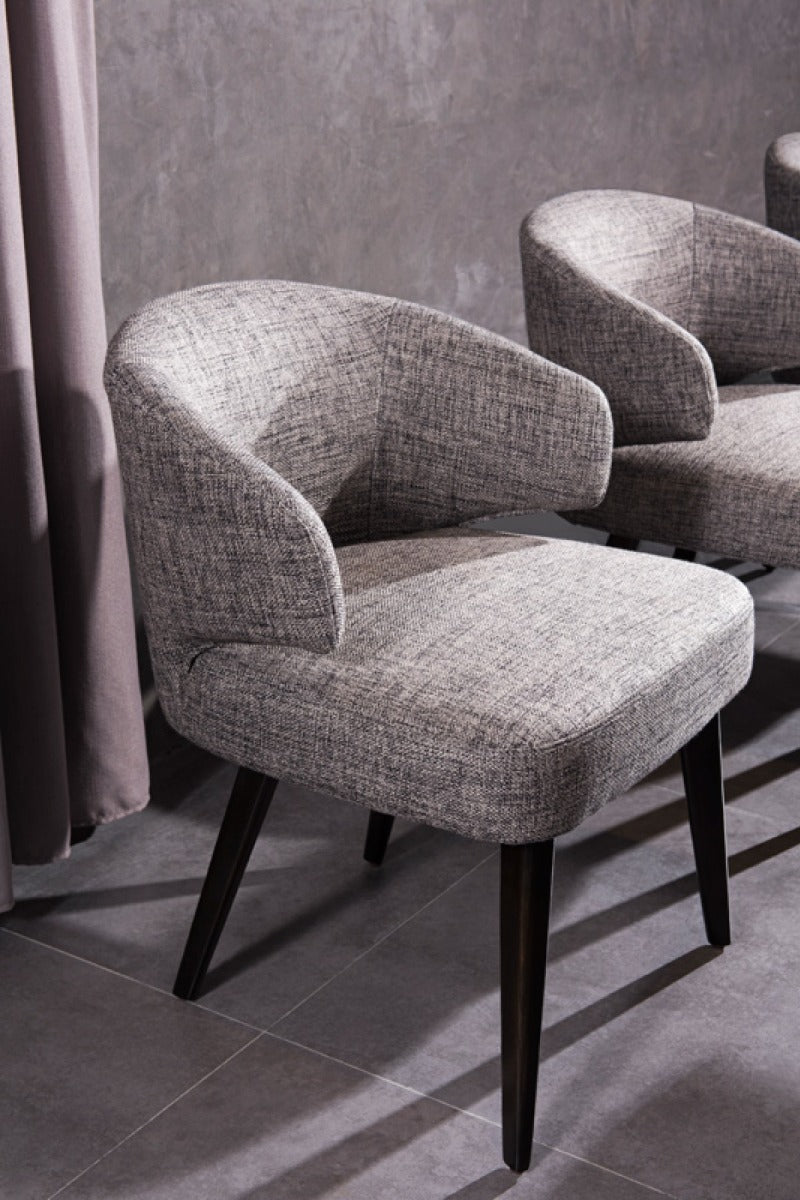 Modrest Carlton Modern Grey Fabric Dining Chair - What A Room