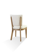 Sumner Channel Back Upholstered Dining Chair in Natural (Set of 2) - What A Room