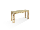 Cosmo Mappa Burl Console Table in Amber Kiss - What A Room