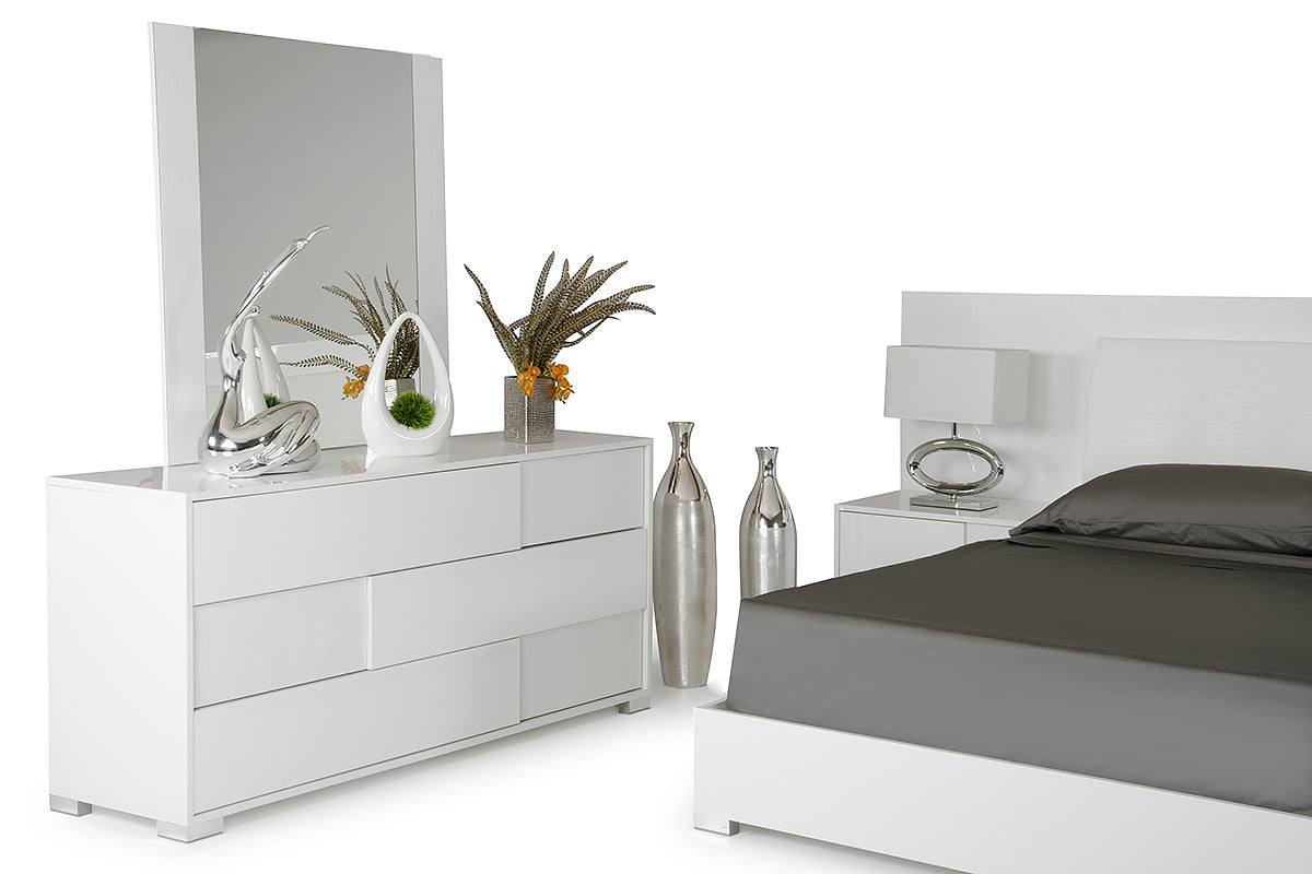 Modrest Monza - Italian Modern White Dresser - What A Room