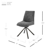 Viona  Chenille Swivel Dining Side Chair (Set of 2) - What A Room