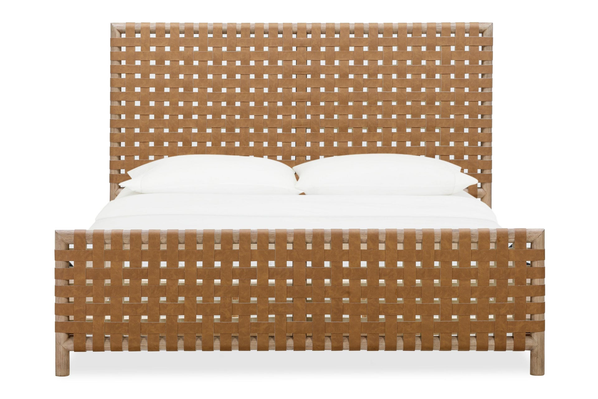 Dorsey Woven Panel Bed in Granola and Ginger - What A Room