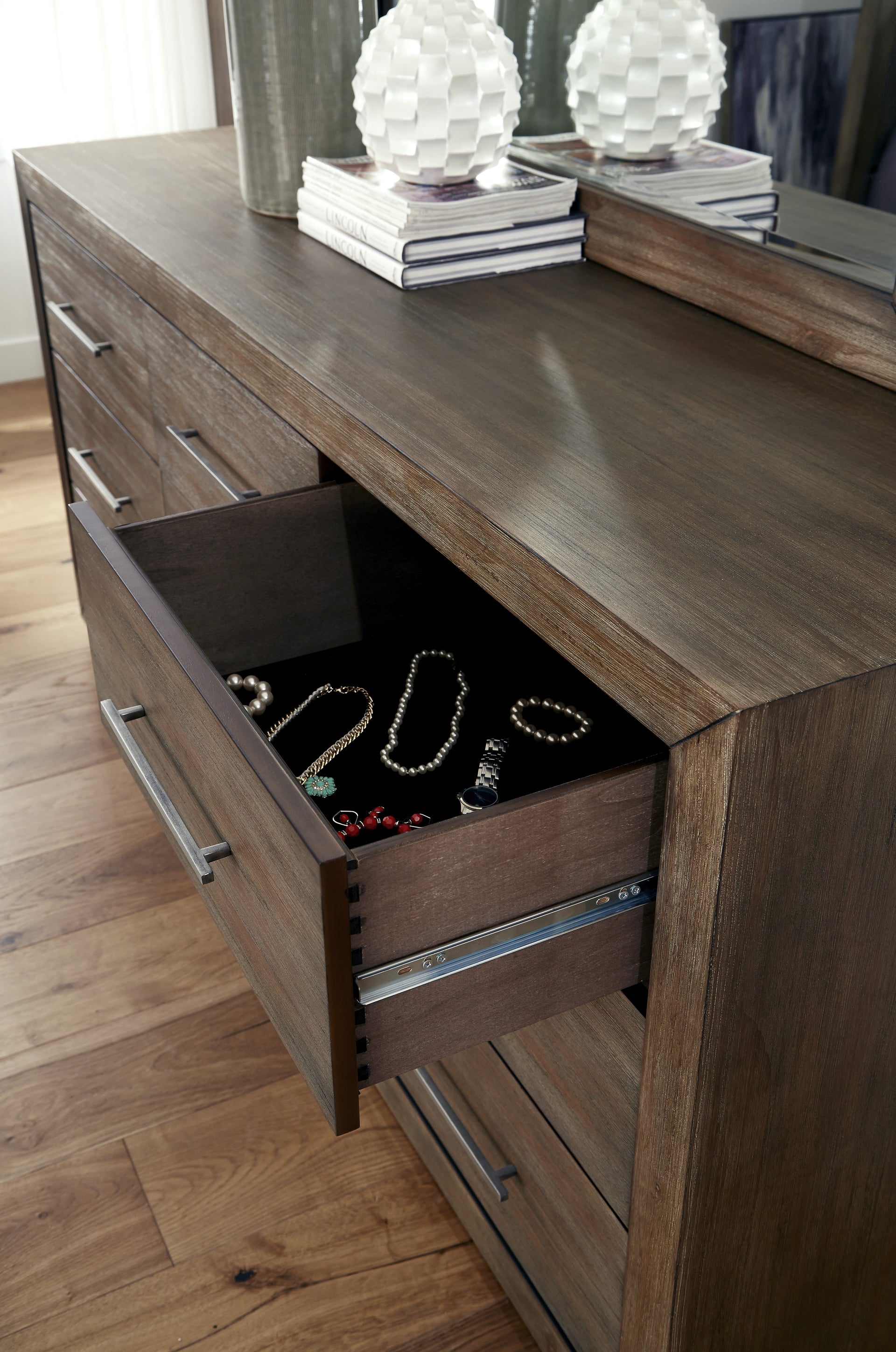 Melbourne Nine Drawer Dresser in Dark Pine - What A Room