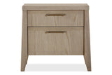 Sumire Two Drawer Ash Wood Nightstand in Ginger - What A Room