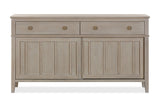 Camden Two Drawer Two Door Oak Wood Sideboard in Chai - What A Room