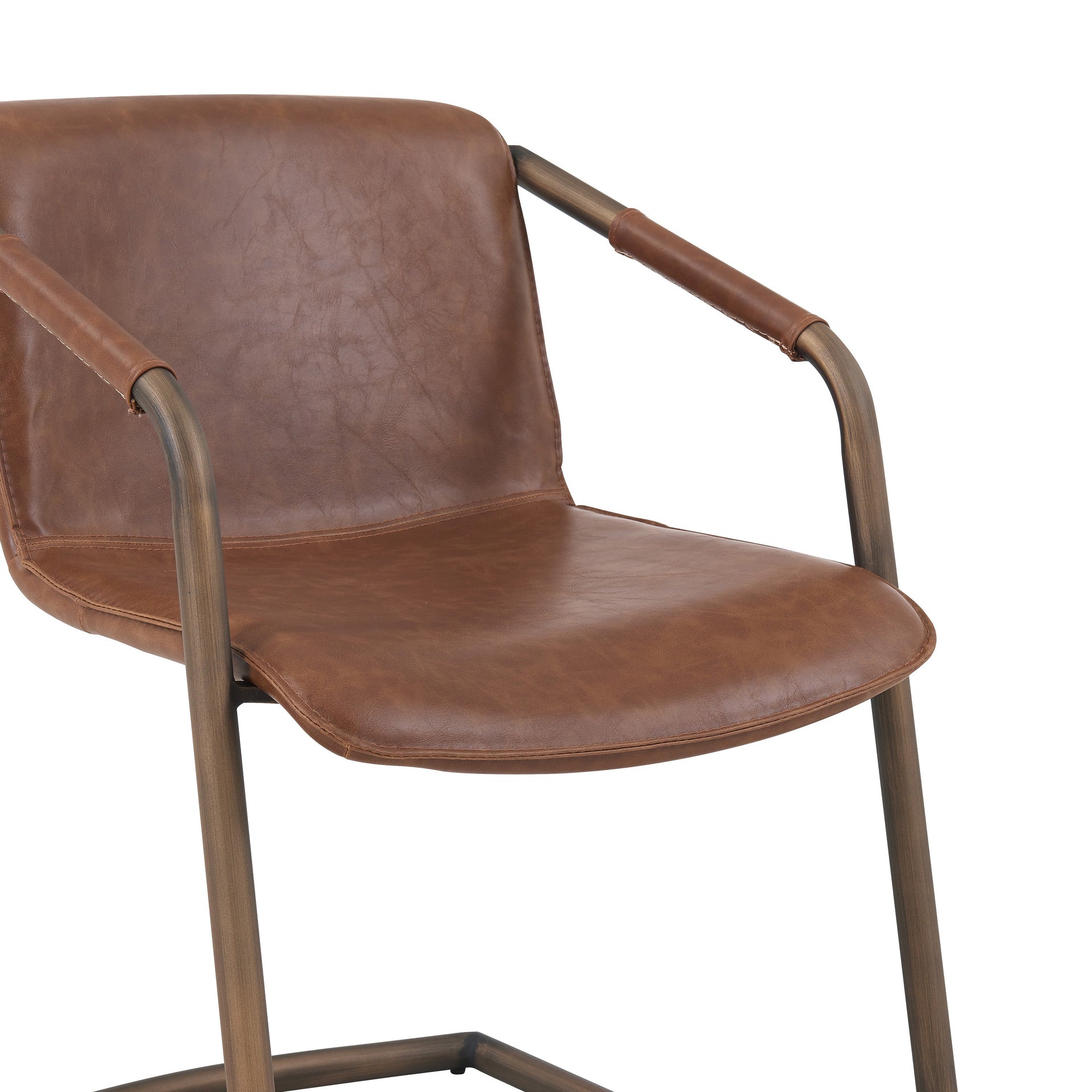 Indy  Dining Side Chair Rubbed Gold Frame - What A Room