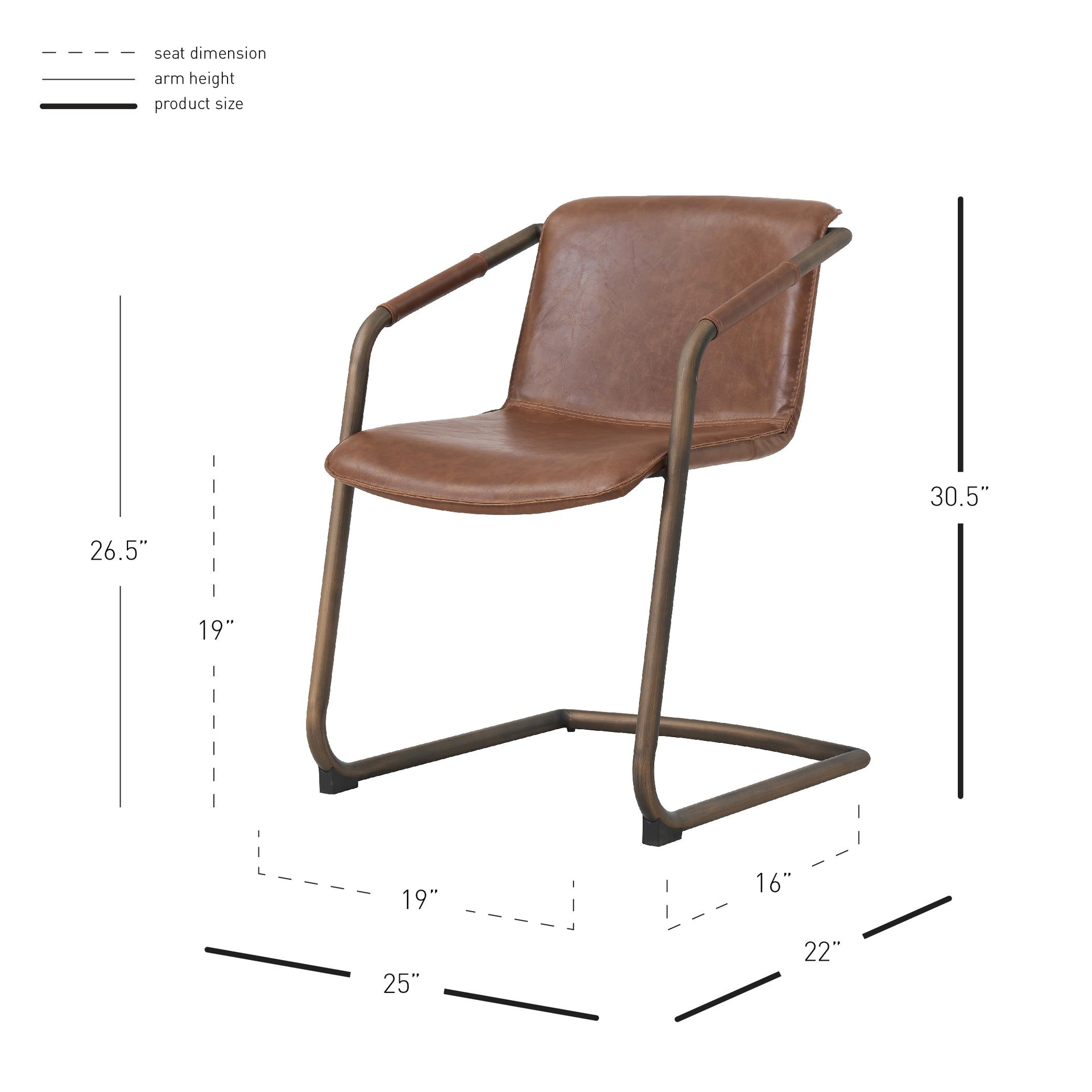 Indy  Dining Side Chair Rubbed Gold Frame - What A Room