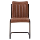 Cooper  Dining Side Chair Rubber Gold Frame - What A Room